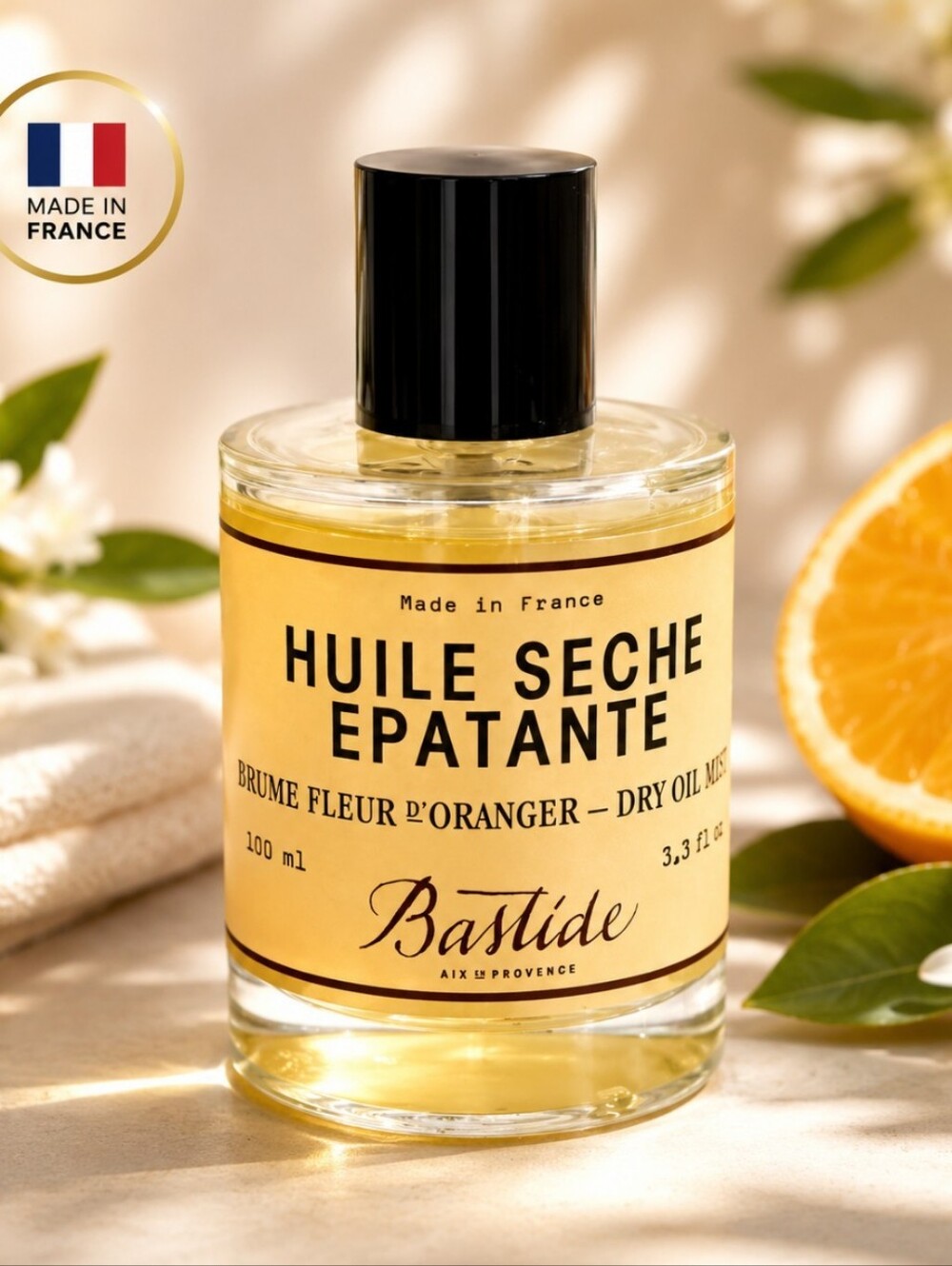 Bastide Huile Sèche Épatante Dry Oil Mist Orange Blossom 3.3oz Body/Hair MSRP$55